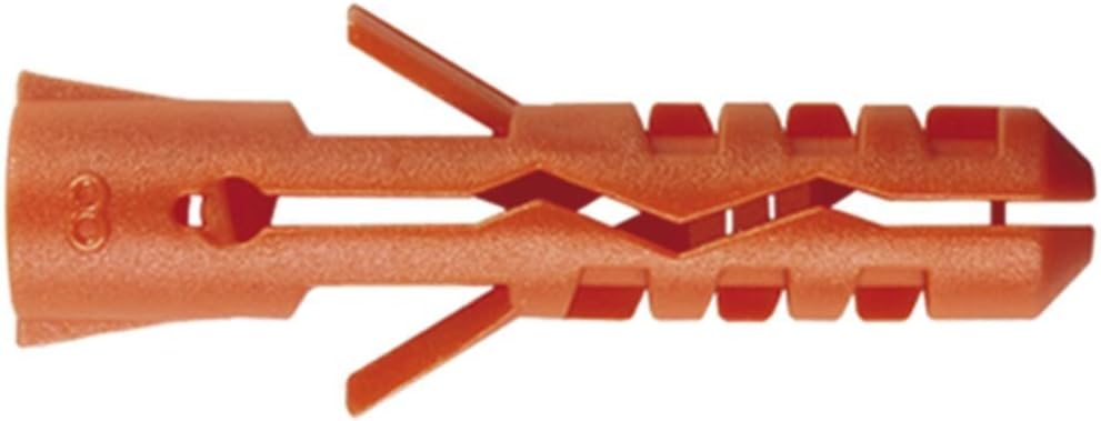 MN Nylon Plug Anchor, 2-3/8 inch Length, 1/2 inch Plug and Drill Diameter, Box of 25, Premium Grade Anchor for Drywall, Brick, Concrete and Stone