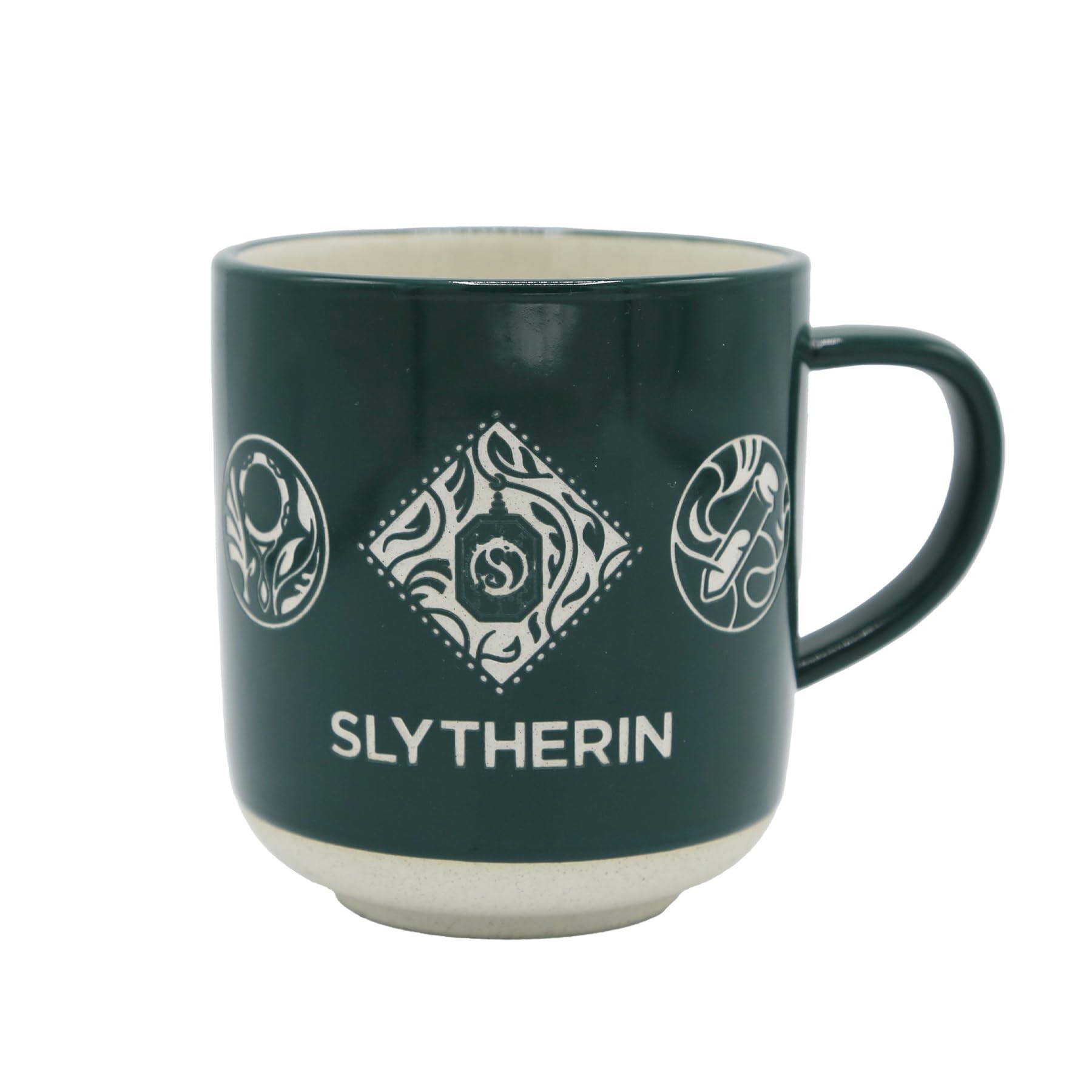 Harry Potter Slytherin Stoneware Mug, Green Cup with House Crest, 470ml