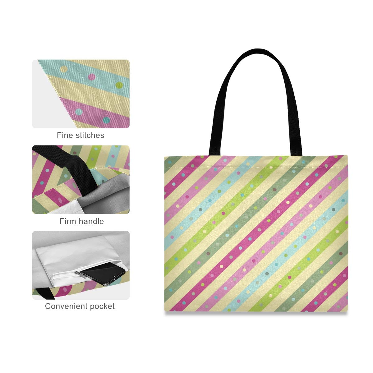 LDIYEU Colorato Astratto Artistico Borse per la Spesa Drogherie Grande Ecologica Shopper Borsa Riutilizzabile Borsa di Totalizzatore Pieghevoli Sacchetti per la Spesa