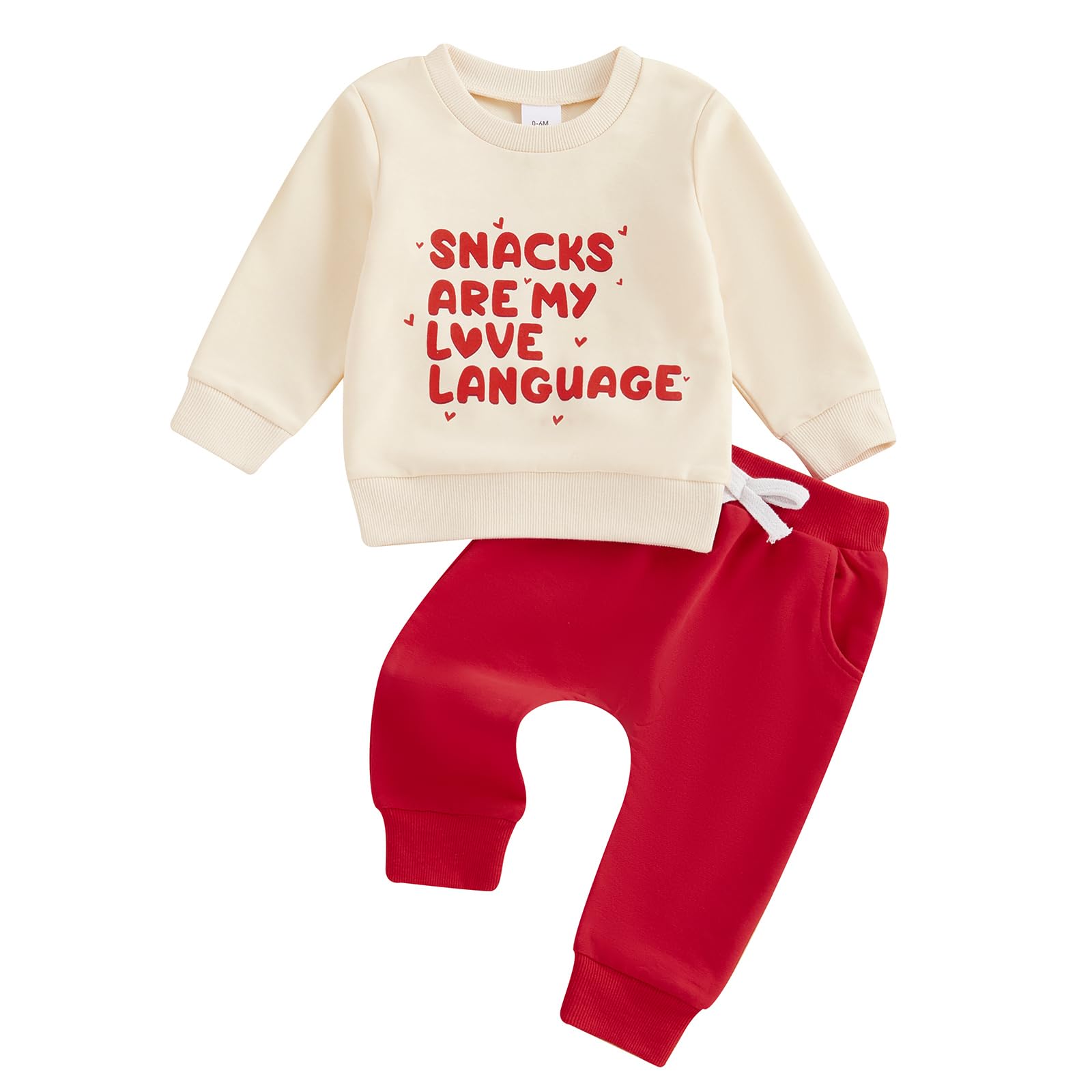 Baby-Kleidungs-Set für Babys, Jungen, mit lustigem Buchstaben, Sweatshirt, Hose, Outfit, Kleinkind, Winterkleidung, 6 12 18 Monate, 2T, 3T