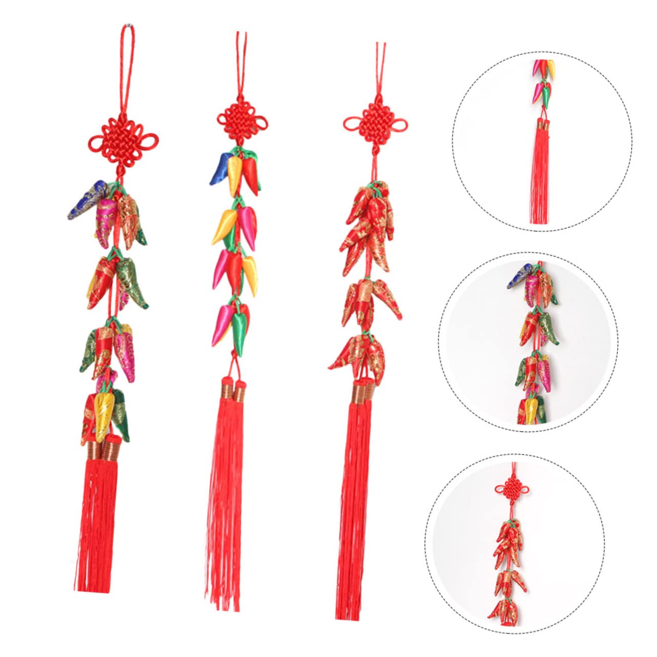 Alipis 3stücke Spring Festival Chinesischer Bunter Pfeffer Dekoration Für Hochzeiten Und Teiliges Für Festliche Anlässe Und Zuhause