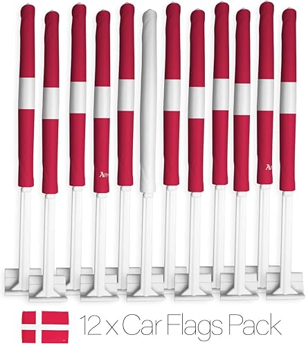 Miniatura 64 de Bandera de Estados Unidos con poste para coche, bandera para carros, 2 unidades, bandera de América, capó para auto, 4 de julio, decoración