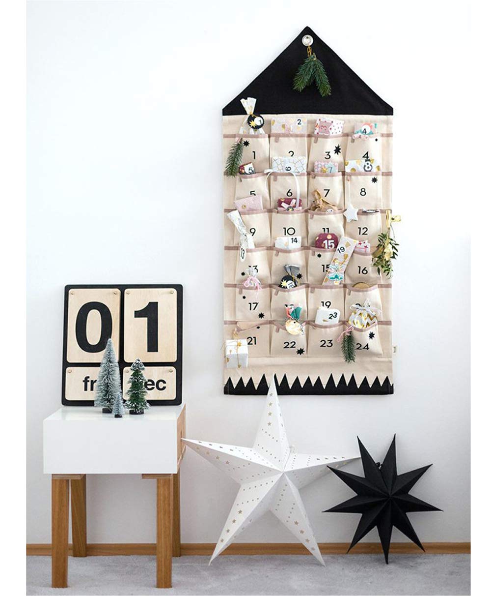 Amazon.co.jp: ウォールポケット クリスマス アドベント カレンダー