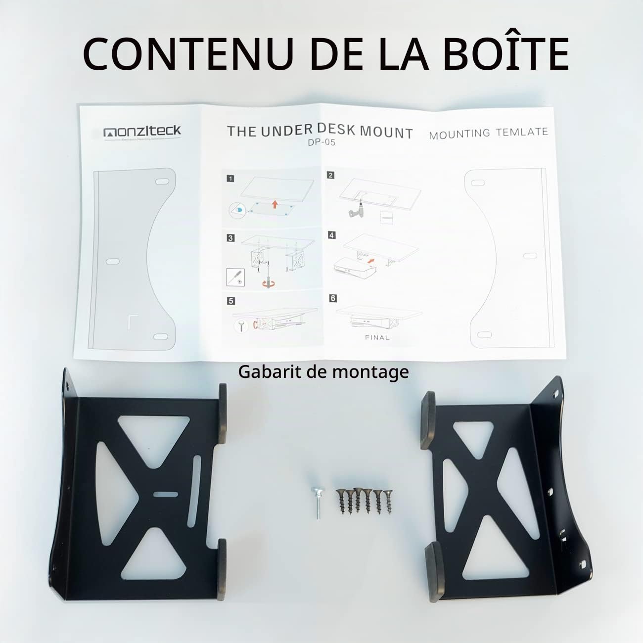 Monzlteck DP-05 Support de Bureau pour PS5/PS5 Slim, Support furtif Compatible avec Disque PlayStation 5 et Console numérique Edition numérique, économie d'espace, DP-05