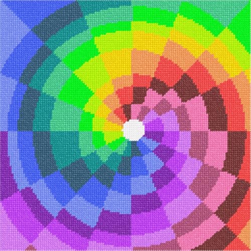 Pepita Needlepoint Canvas: Color Wheel, 10