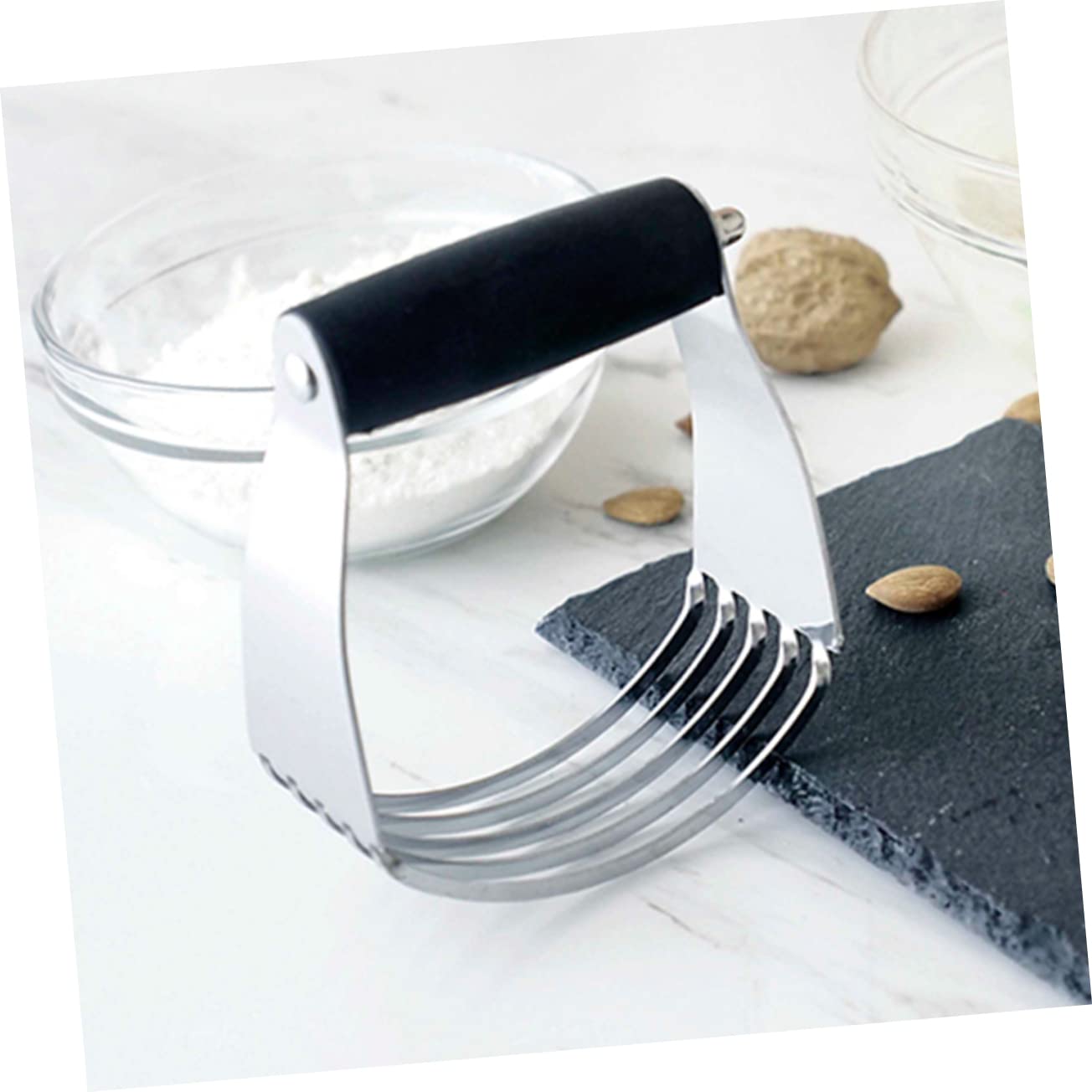 VINTORKY Manual Flour Beater Dough Blender Comfortable Handle for Home Professional Use