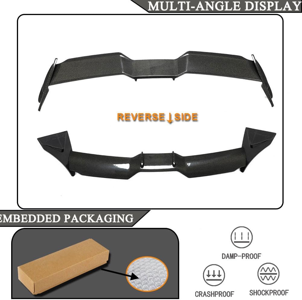 Real Carbon Fiber Rear Trunk Spoiler fits for Volkswagen Golf 8 MK8 GTI Hatchback 2021-2024 Rear Roof Spoiler Top Wing Lip Facotry Outlet