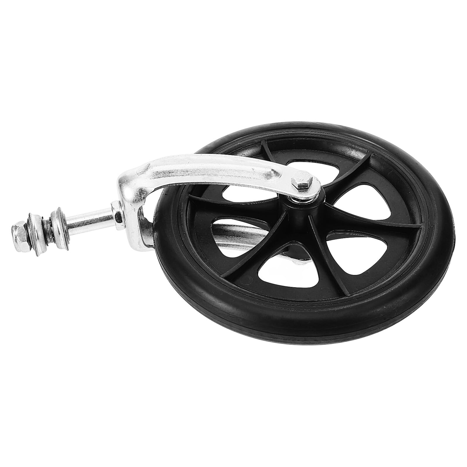 Rueda Delantera de Silla de Ruedas de 20cm, Recambio Negro