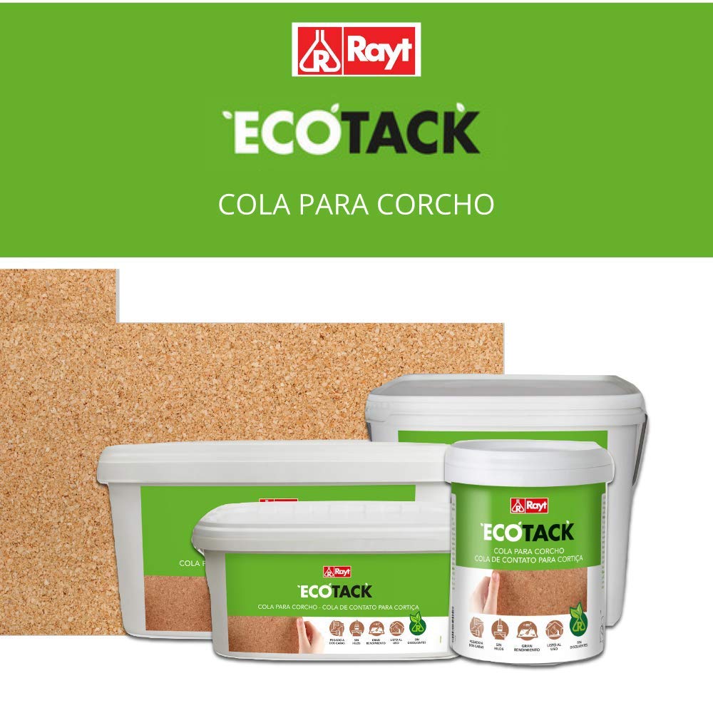 Rayt 1890-09 ECOTACK CORCHO, adhesivo de contacto para pegado de revestimientos de corcho sin disolventes y sin olor, 1 kg