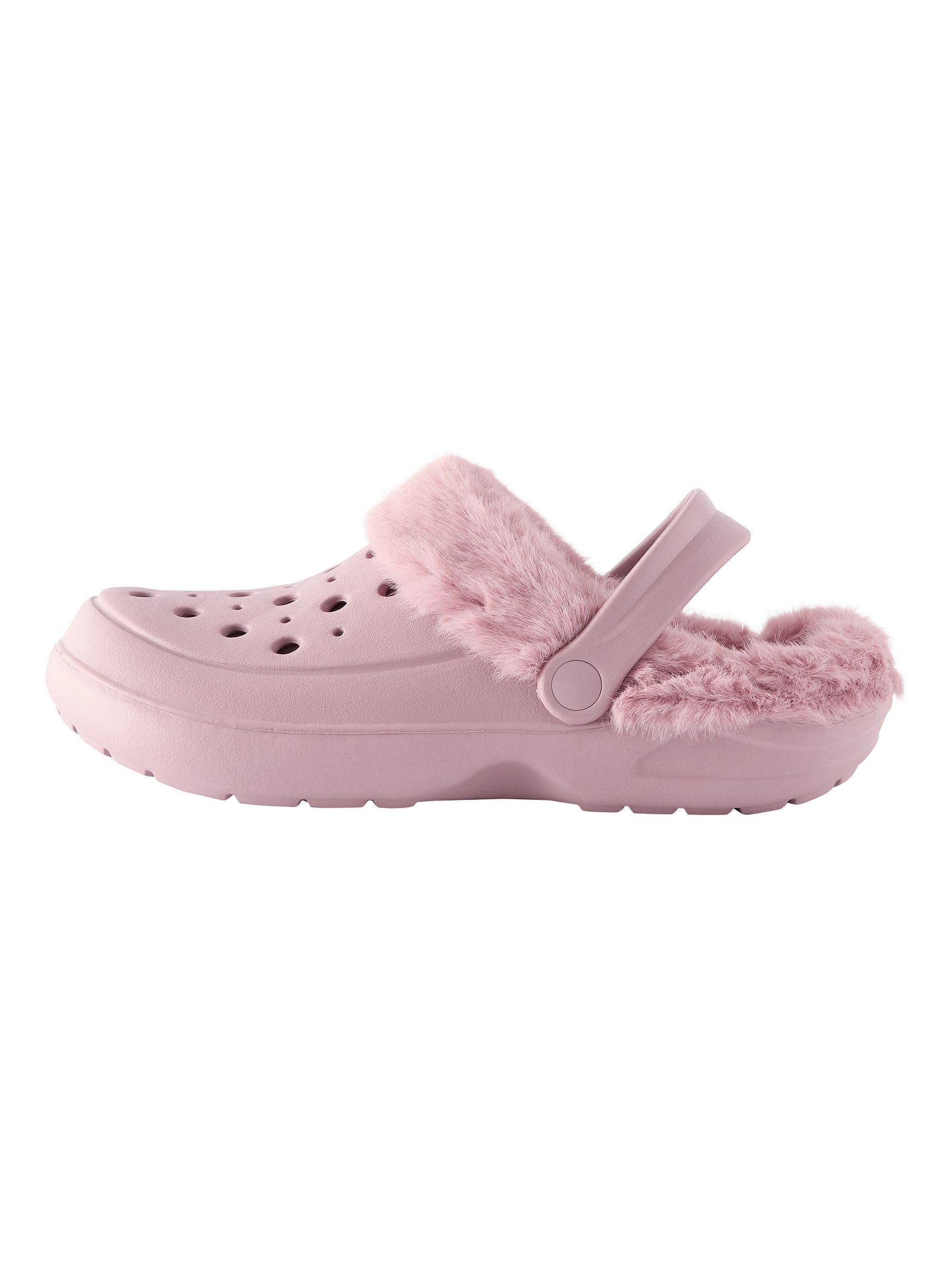 NEXT Donne Pantofole da Donna con Interno in Pelliccia Sintetica Rosa 37