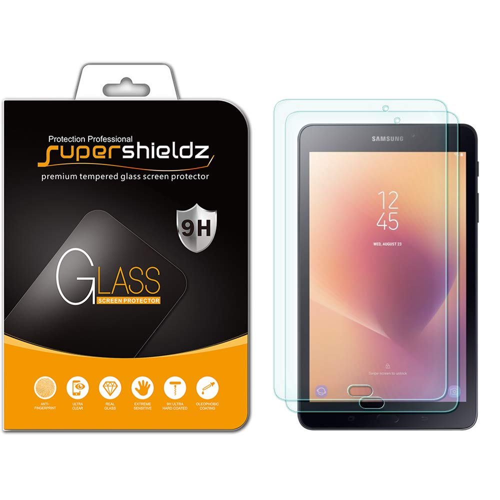 Supershieldz - Protector de pantalla de cristal templado para Samsung Galaxy Tab A 8.0 pulgadas (2017) (SM-T380 solo modelo), antiarañazos, sin burbujas