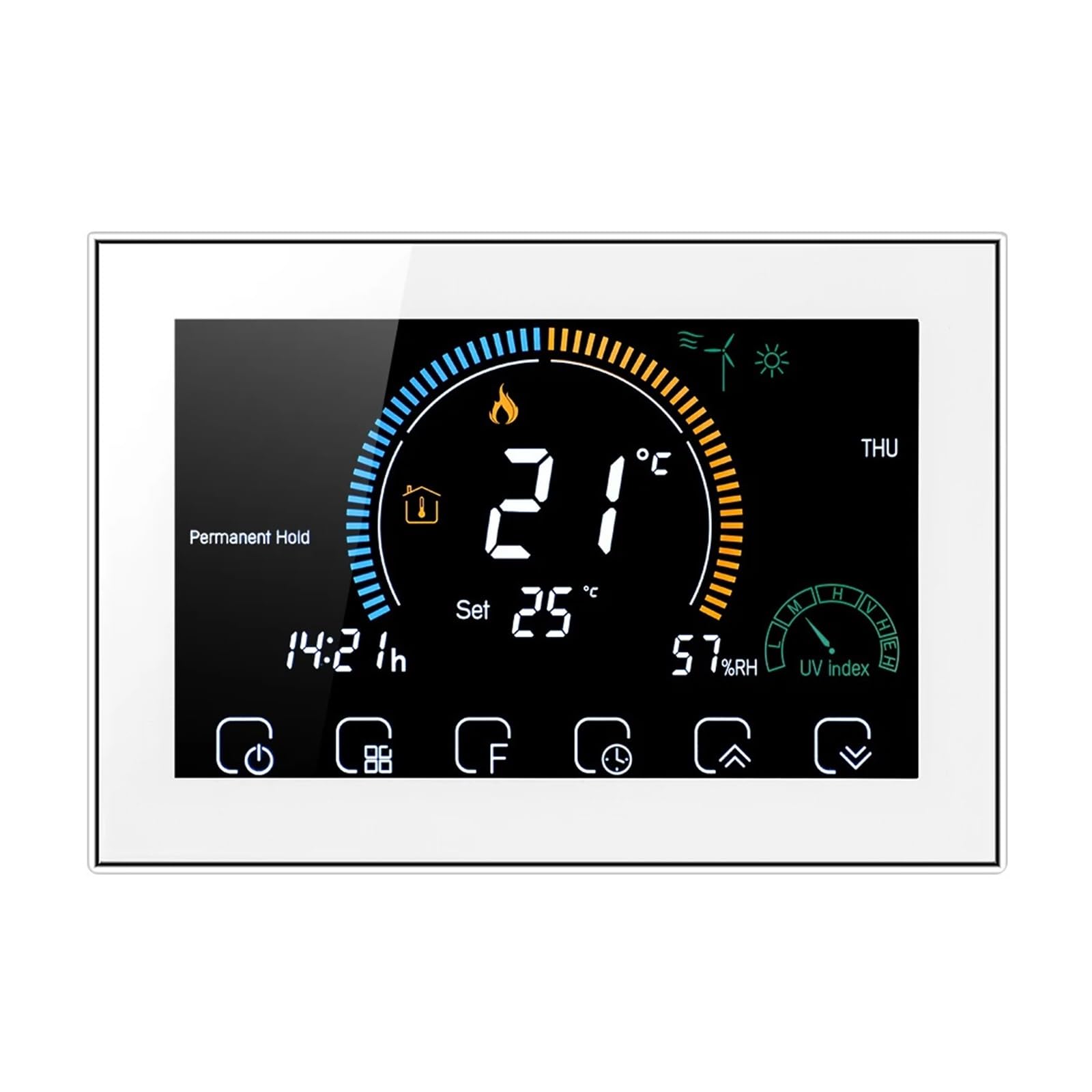 Thermostat d'air intelligent pour chauffage et refroidisseur connecte