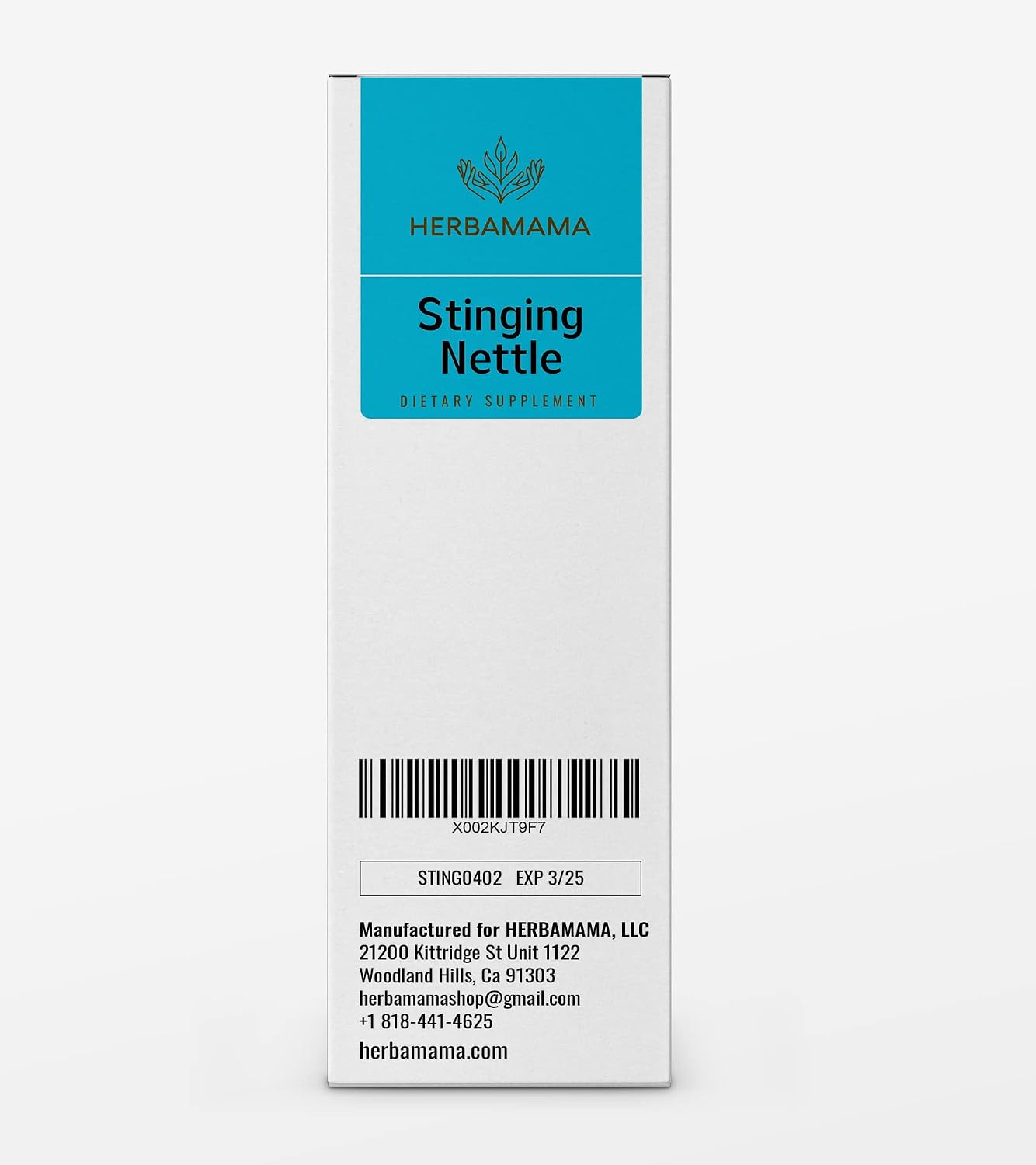 HERBAMAMA Stinging Nettle Root Tincture - Organic Stinging Nettle Root Liquid Extract - Urtica Dioica Herbal Drops Supplement - 2 fl oz