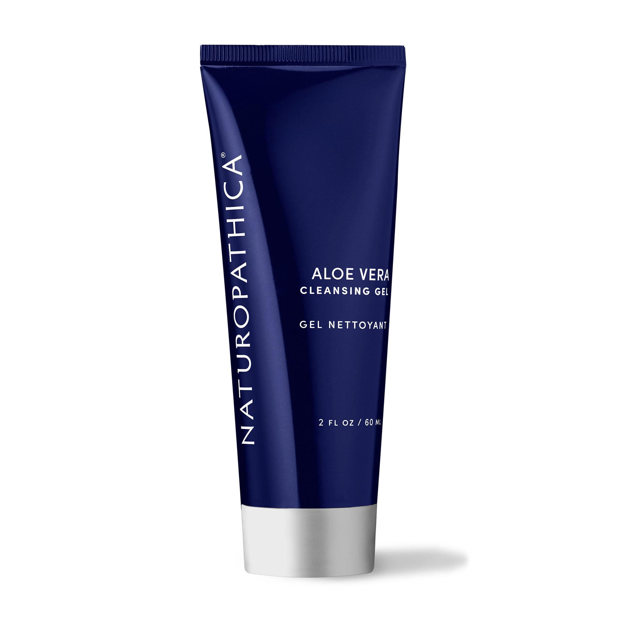 NaturopathicaAloe Vera Cleansing Gel, Facial Cleanser with Aloe Vera and Lavender, Clarifying Face Wash for Men and Women, Travel Size Face Wash, 2 fl oz