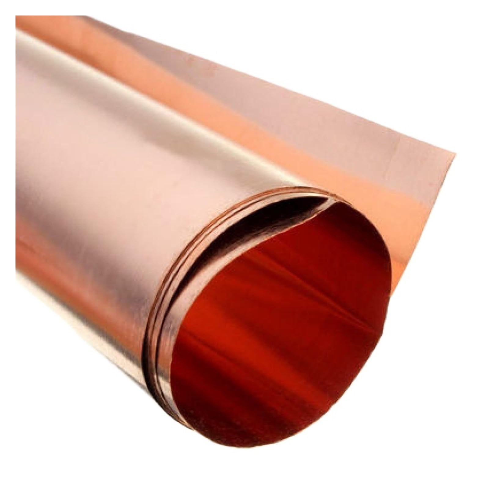 Kupferblechrolle, Copper Foil Shielding Sheet Double Sided Conductive Roll 0.01-0.6x7-200x100-5000mm(0.6x50x1000mm)