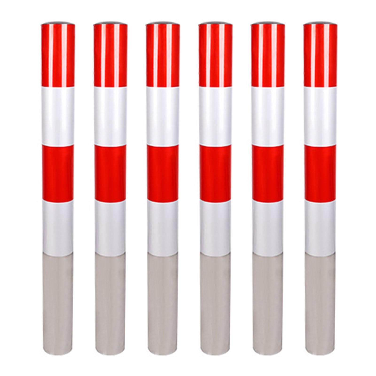 Bornes réfléchissantes acier lot de 6 poteaux anti stationnement sauvage