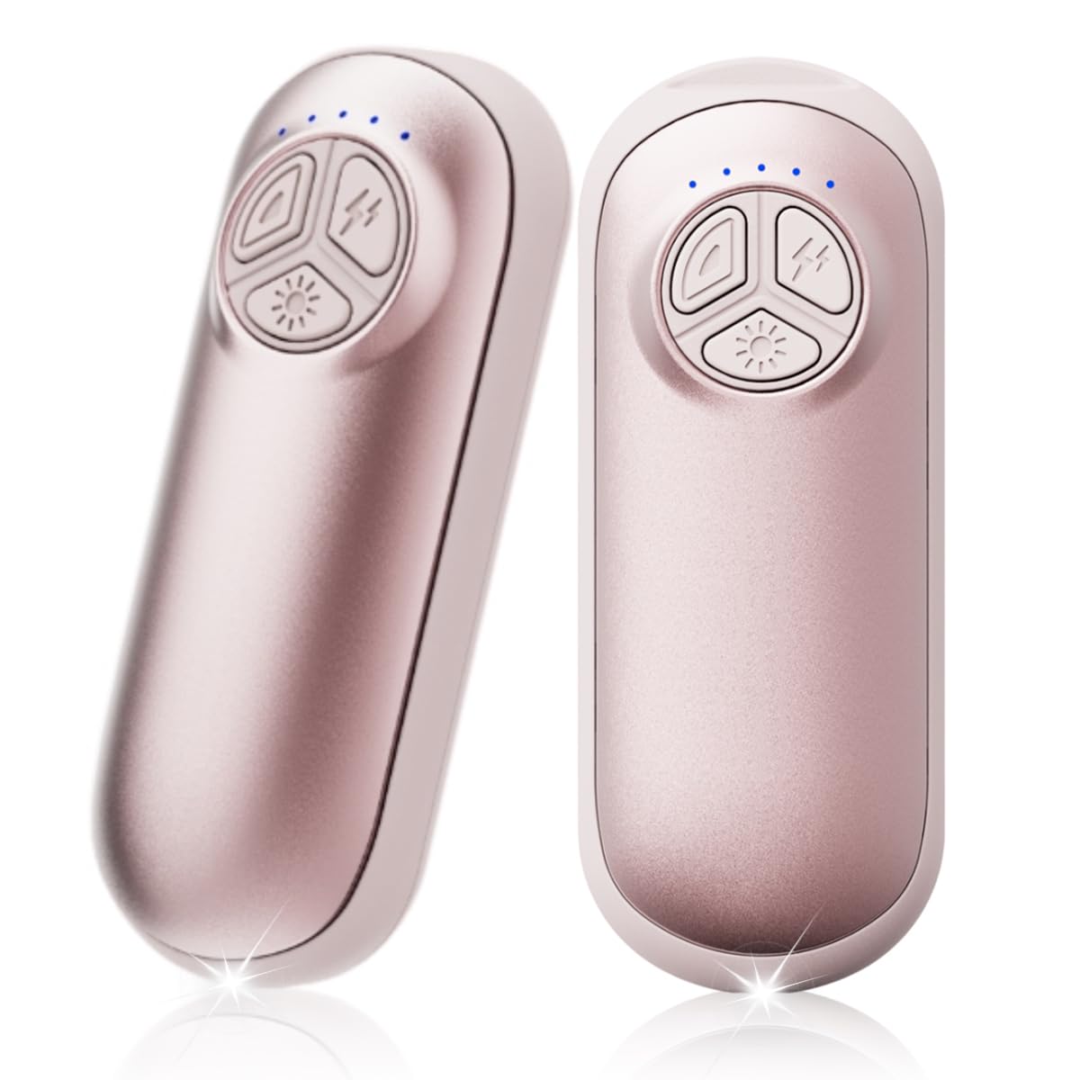 Scaldamani ricaricabili, 2 confezioni da 3000 mAh, scaldamani ricaricabili, 3S, 5 livelli di calore fino a 55 °C, 12 ore, conservazione del calore, ultra leggero e sottile, per caccia, golf, campeggio