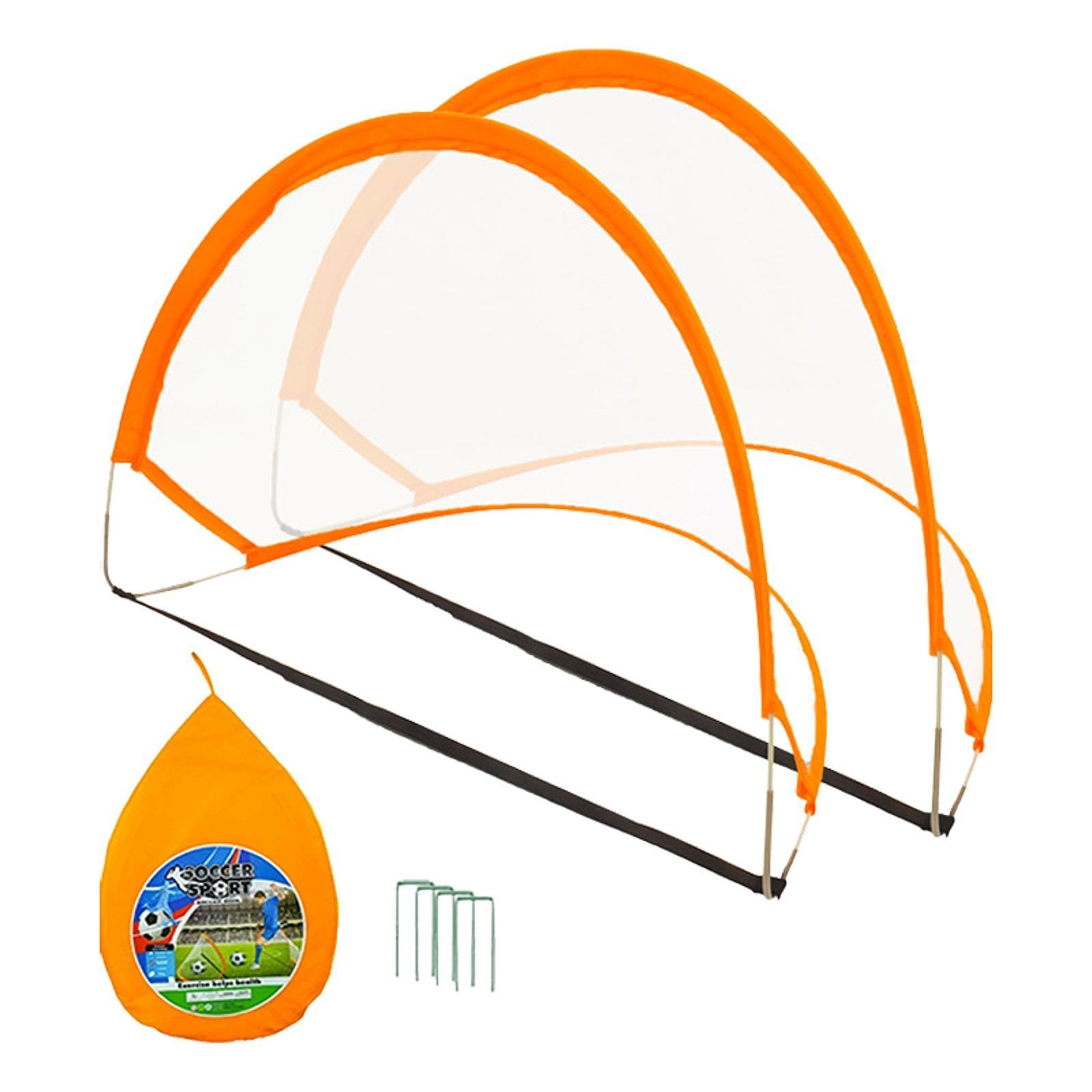 MERISHOPP 2X Kids Soccer Goals Lightweight Football Goal Frame for Lawn Backyard Beach 125 X 80 X80 Cm|Sporting Goods|Team Sports|Soccer|Goals & Nets-image-15