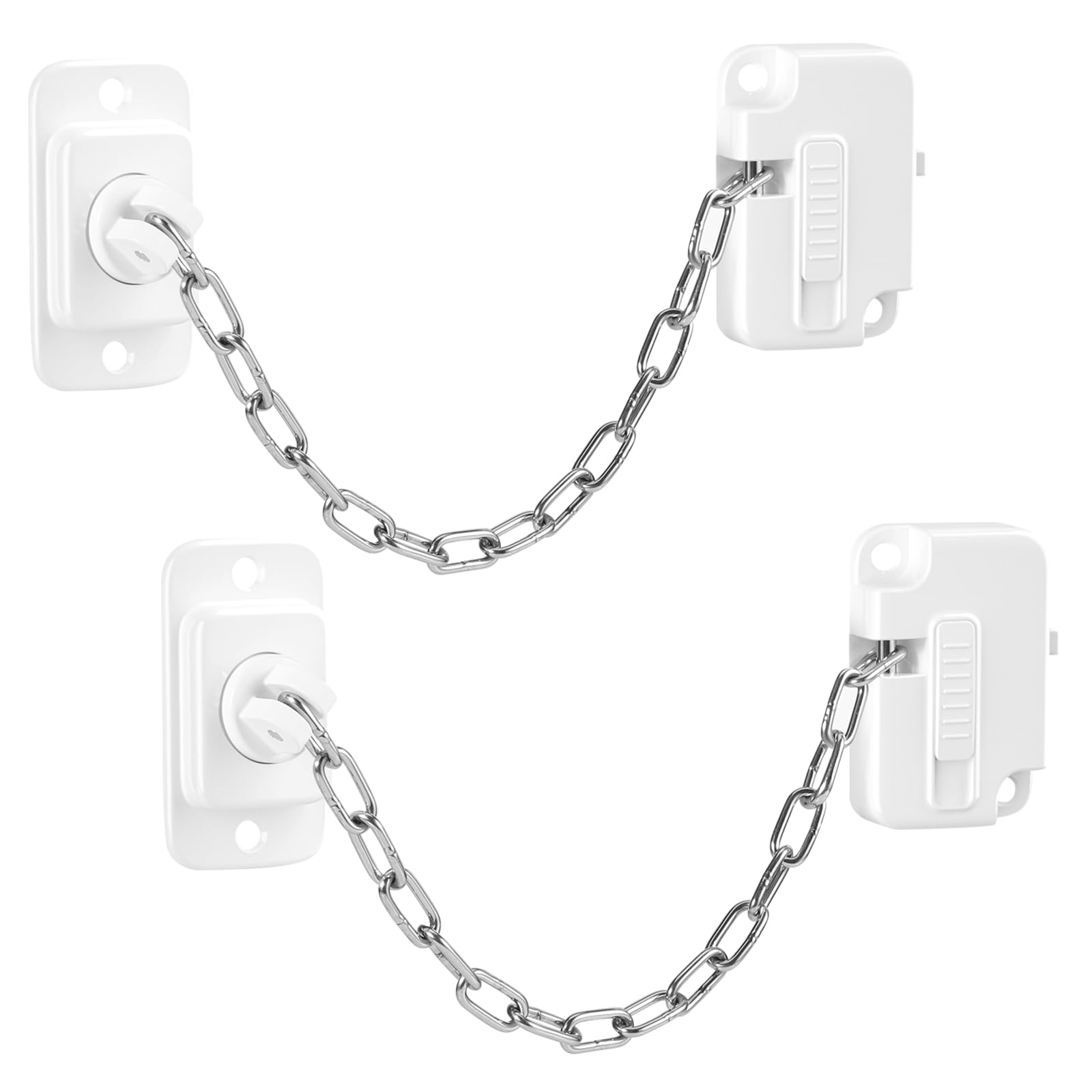 Hemiks 2 Stück Kühlschrank Schloss, Ohne Bohren Fenstersicherung Kinder, Einstellbar Kühlschrankschloss Schranksicherung Baby für Türen Waschmaschinen, 3.3*6*26.5cm