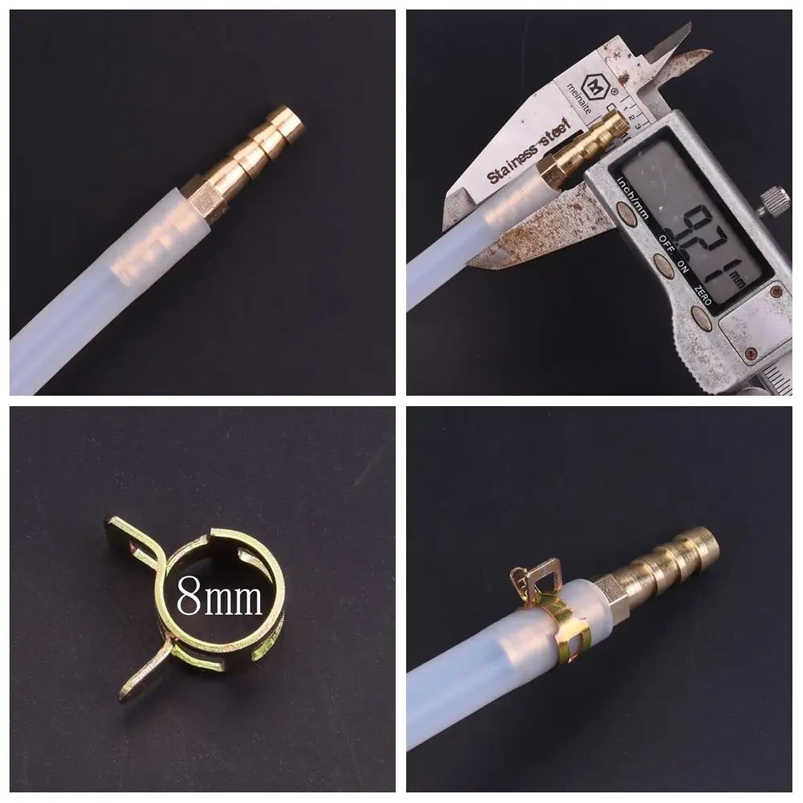 10 Stücke 65MN Manganstahl Verzinkt Federschlauchschelle Innendurchmesser 4mm-22mm Brute(19mm 10Pcs)