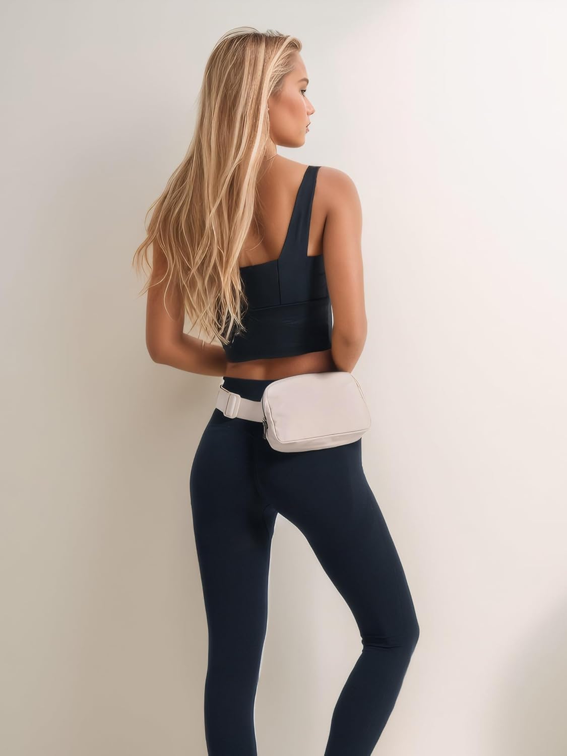 TOBVZOO Belt Bag Fanny Pack Crossbody Bags for Women Men, Everywhere, Water Resistant Waist Packs, Beige - Image 2