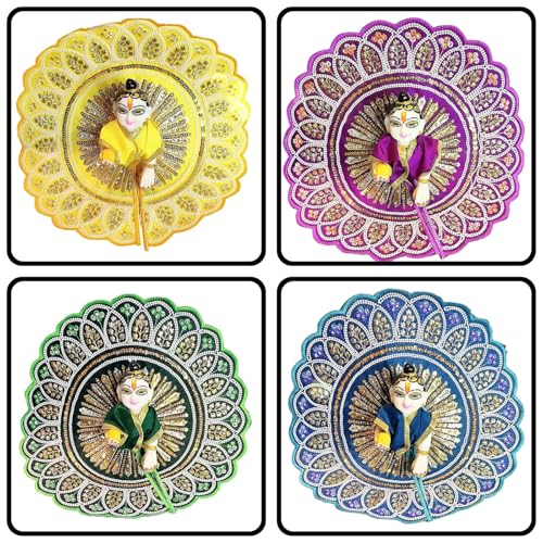 Image of Partish Laddu Gopal Heavy Diwali Janamashtmi Poshak Size 2 l Ladoo Gopal Dress l Bal Gopal l Kanha Ji Thakur Ji Dress(K)