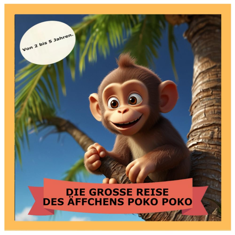 DIE GROSSE REISE DES ÄFFCHENS POKO POKO: LASST UNS GEMEINSAM DAS ÄFFCHEN POKO POKO AUSMALEN!