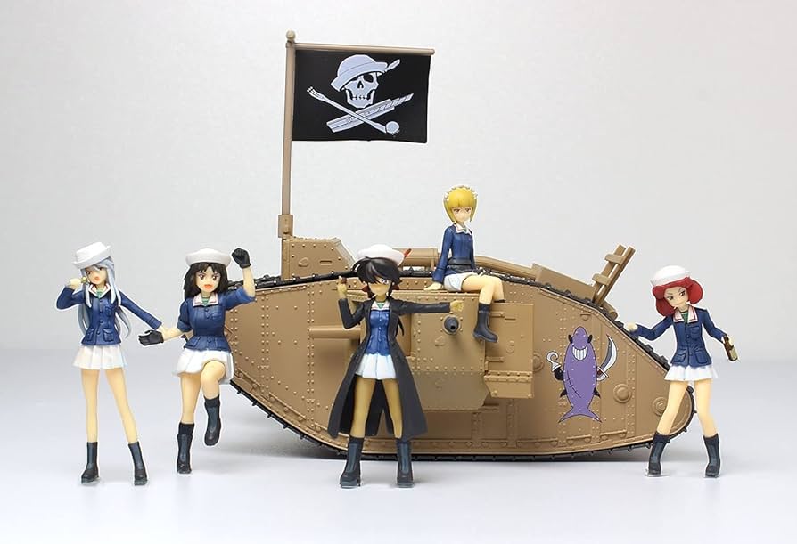(未使用･未開封品)　プラッツ 1/35 ガールズ&amp;パンツァー カメさんチームフィギュア3体セット vf3p617 Amazon.co.jp: プラッツ 1/35 ガールズ&パンツァー カメさん