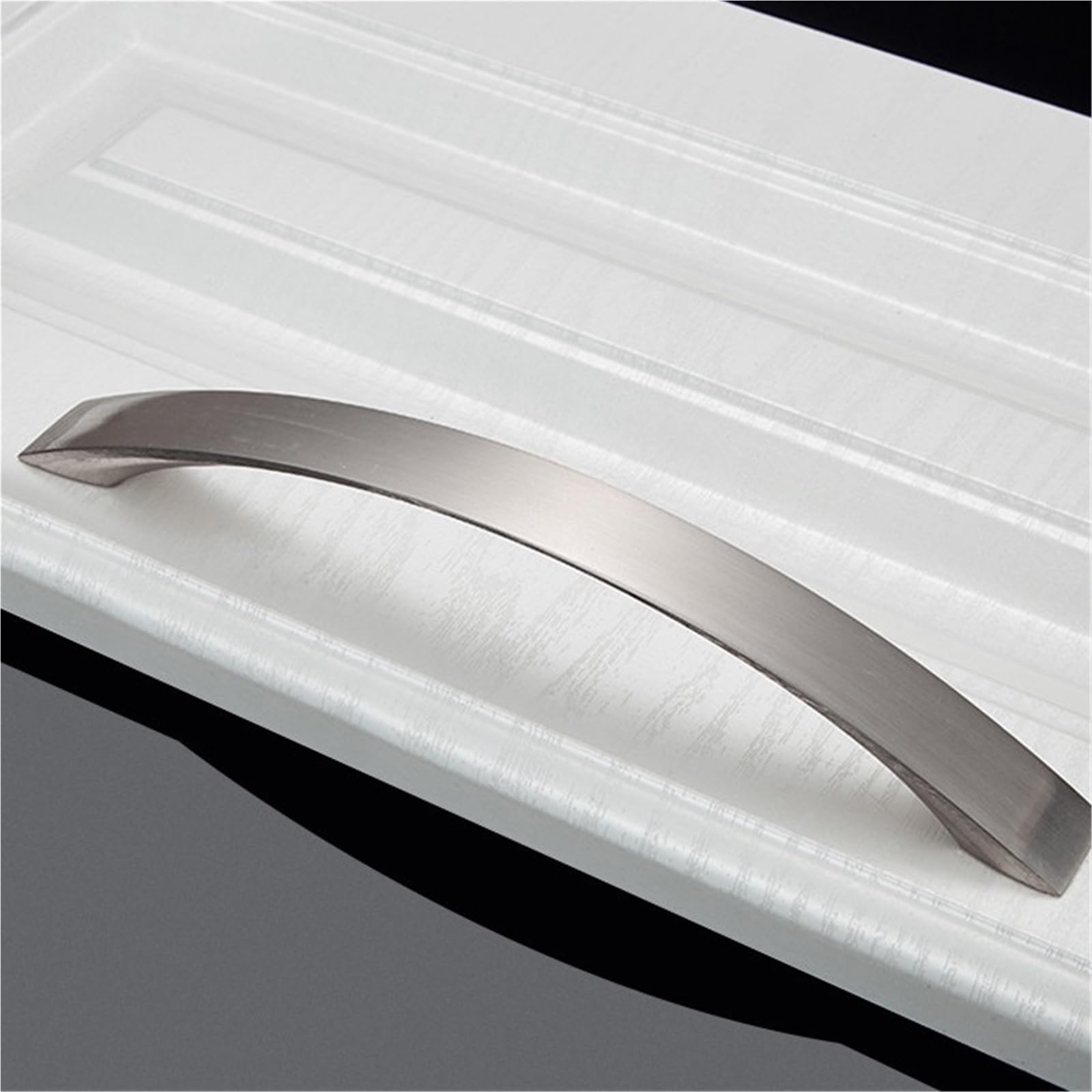 4 Pcs Brushed Silver Aluminum Alloy Kitchen Door Handles Cabinet Drawer Knobs Wardrobe(128mm)