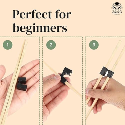 Miniatura 5 de Chef's Palace - Cesta de vapor de bambú  Bola de masa hervida de 2 niveles de 10 pulgadas, vaporizador de arroz y verduras  Ayudantes de palillos y