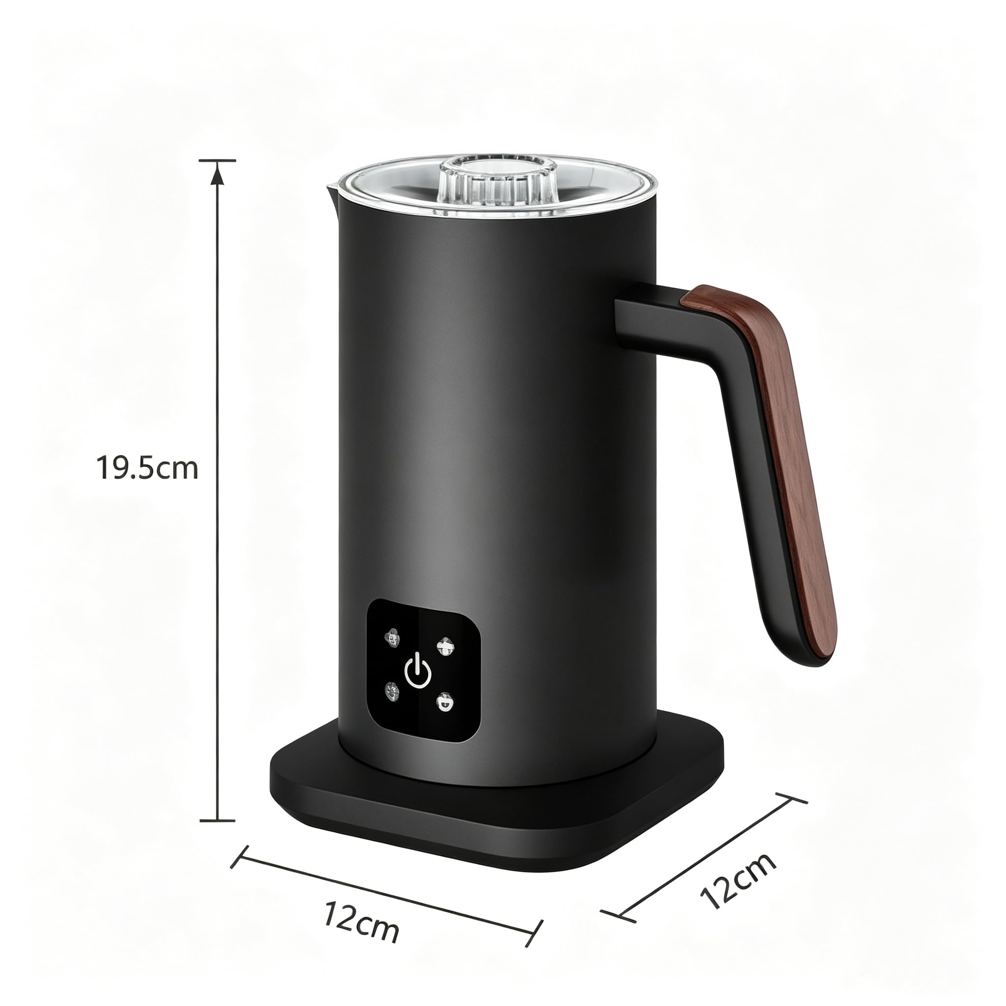 Montalatte elettrico da 400 W, produttore di schiuma elettrico 4 in 1
