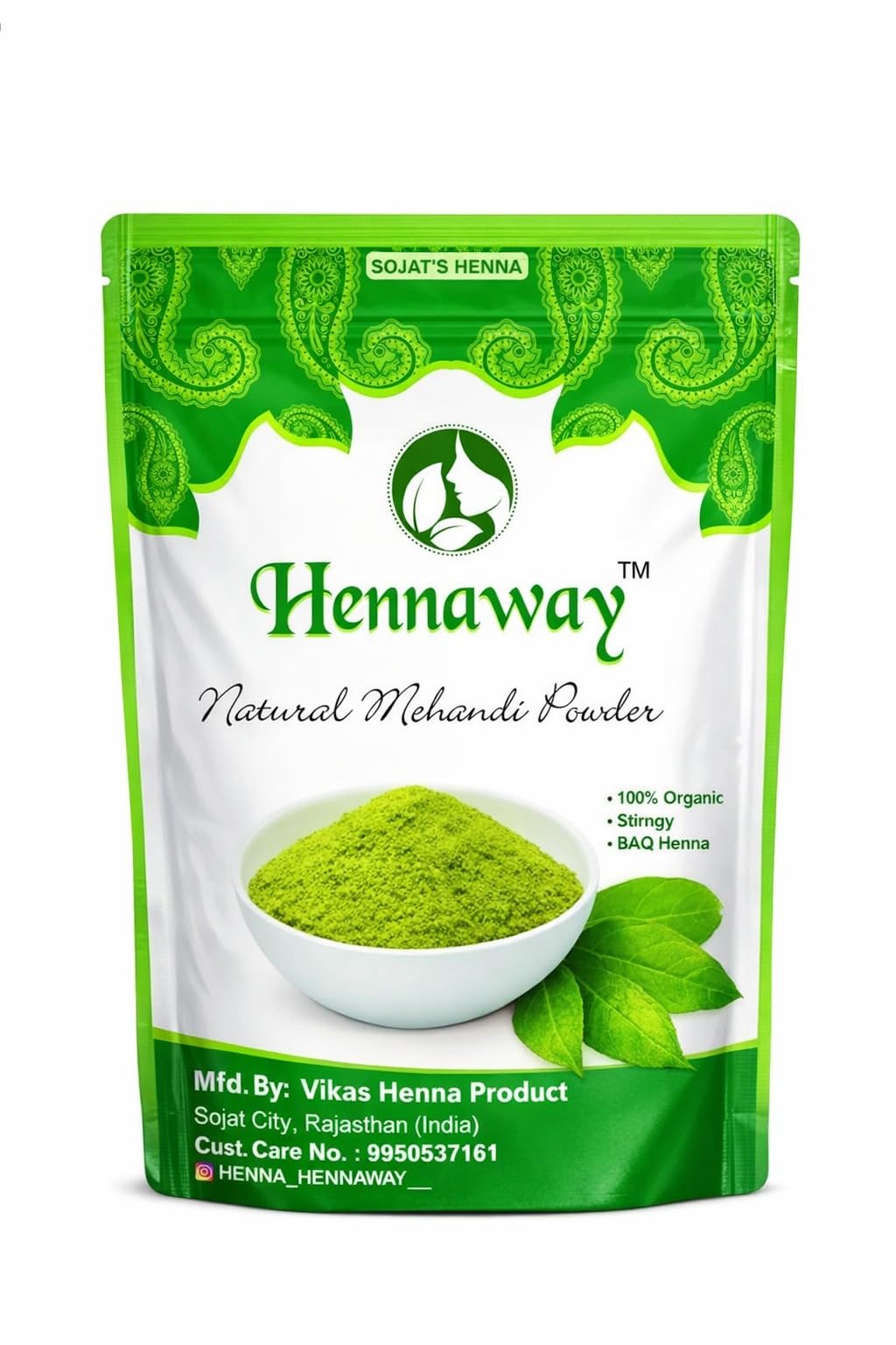 Natural Mehandi Powder, 100% Organic, BAQ Henna, Stirngy, 100% Natural | Pure Herbal Henna for Hair Coloring & Body Art | Safe, Chemical-Free & Long-Lasting Mehendi | Hennaway Herbal Mehndi Powder for Hair, Skin, Bridal & Traditional Body Art 250gm-image-20