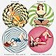 Doppelseitige 60er-Stil Pin Up Girl Slipmats für Plattenspieler | Weich Hochwertiger Filz Turntable Matte Paar | Northern Soul Mod Plattentellerauflage | Produziert in Berlin von Concrete Schoolyard