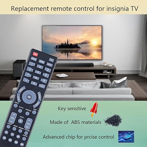 Miniatura 2 de NS-RC03A-13 NSRC03A13 - Control remoto de repuesto para Insignia TV NS-42E470A13 NS-42E480A13 NS-42L260A13 NS-46E340A13 NS-46E480A13 NS-46L240A13