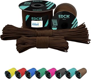 2 mm Nylon Paracord 275 (50 y 100 m) - 100% Cuerda de Nailon, Cable de 3 hebras, Cuerda de Nailon de 2 mm en Muchos Colores
