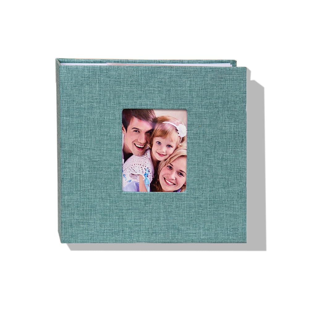 Livre de souvenirs familial en lin bleu pour préserver l'histoire de toute une vie