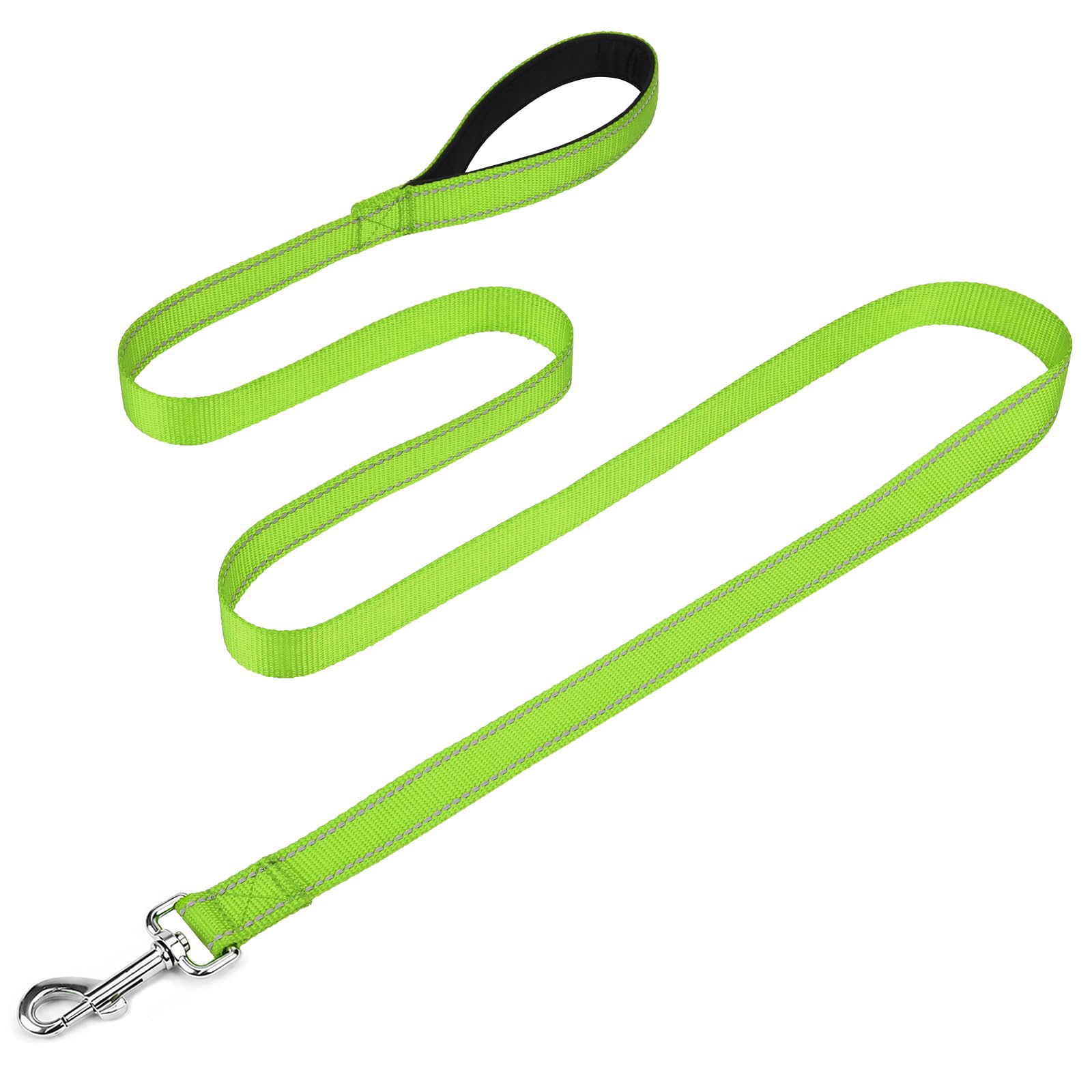 FunTags Reflective Nylon Dog Leash for Small & Medium Dogs, 6FT for Walks
