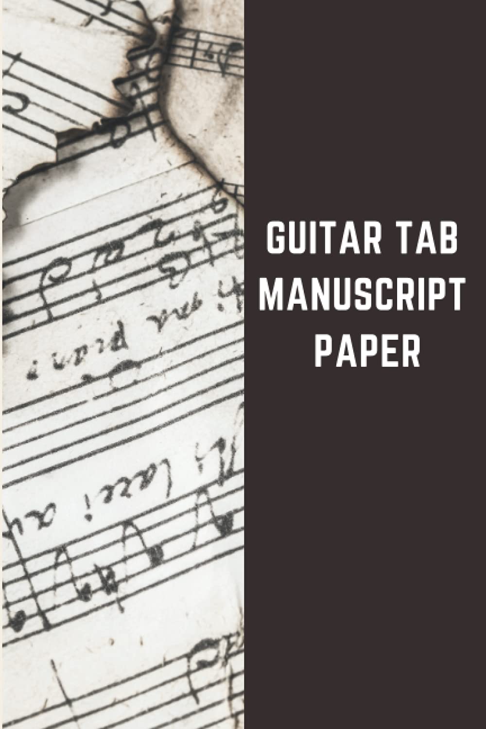 Buy blank guitar tab manuscript paper guitar tablature for songs