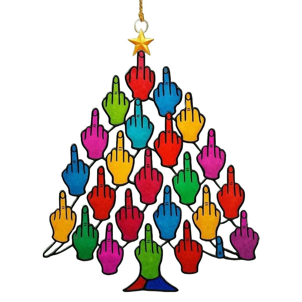 Décoration De Noël Doigt D'honneur, Décoration De Noël