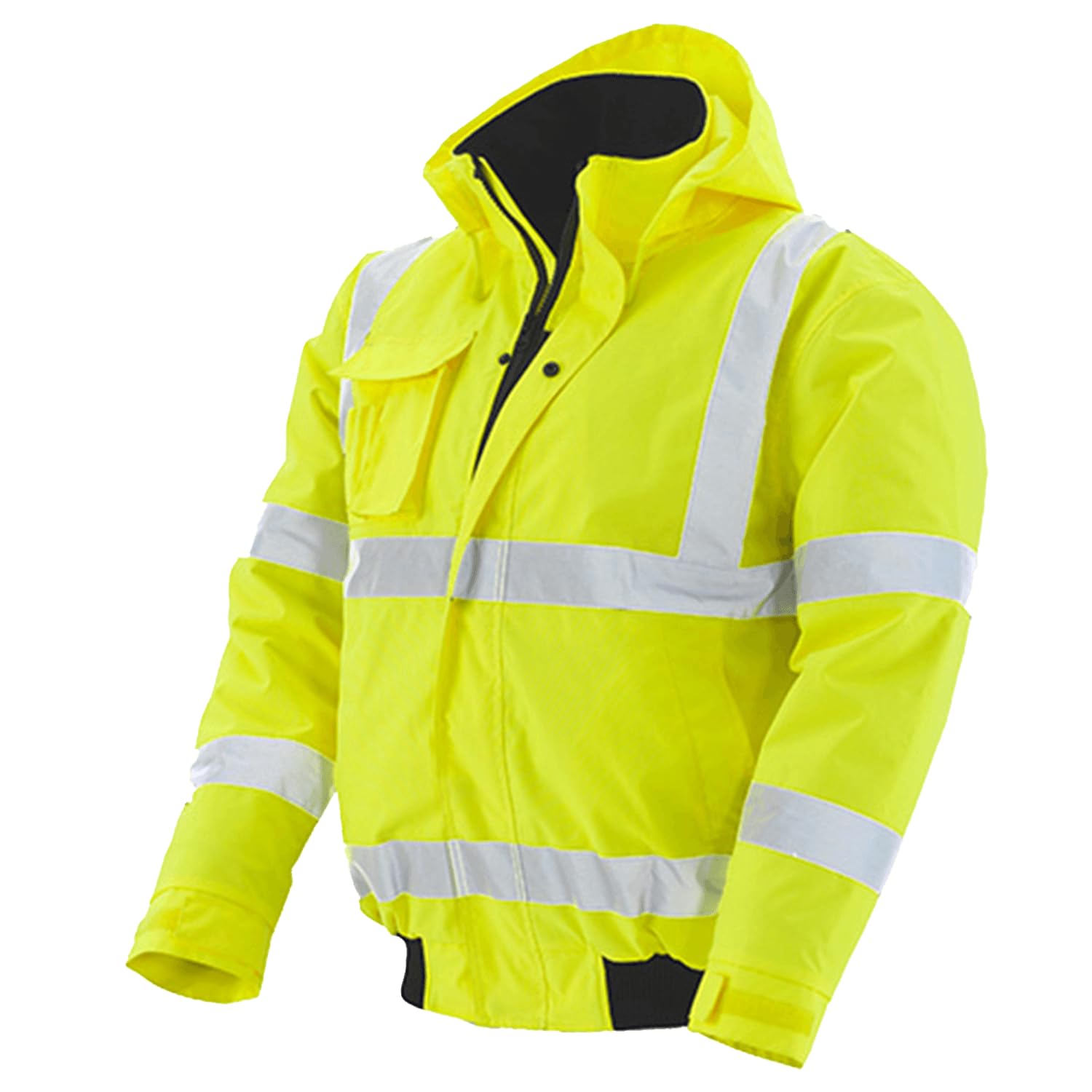 eXtreme Herren Pilotenjacke für Arbeit & Freizeit – Vielseitige Modelle mit 4-in-1 Funktion oder in Warnschutzfarben in Warngelb Größe 4XL