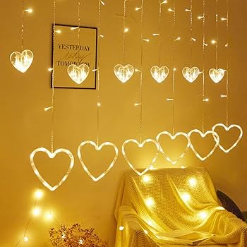 デコレーションランプ Amazon.co.jp: LED イルミネーションライト ハート カーテン