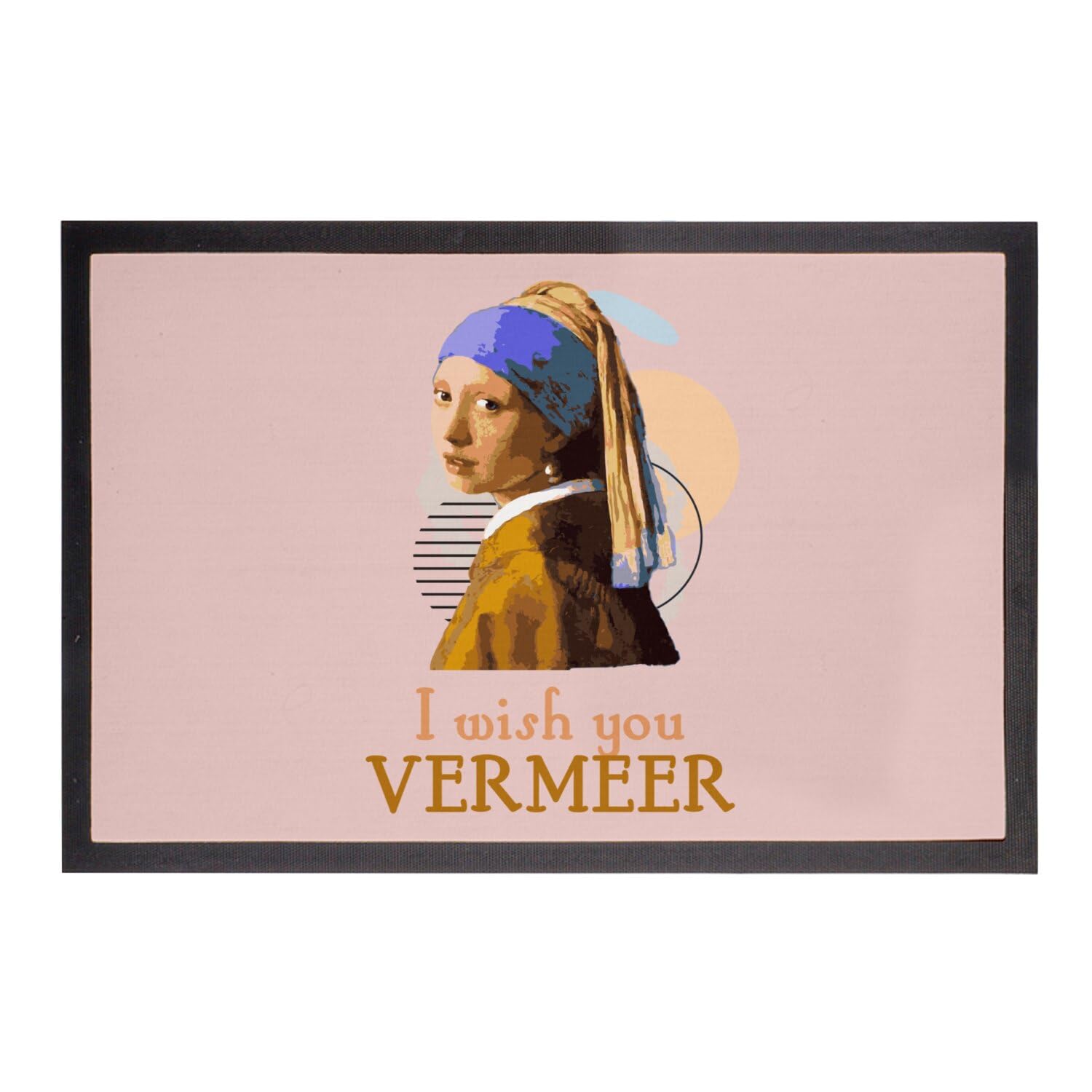 Paillasson rose original grand format 75x50cm Fabulous tapis sol humour art