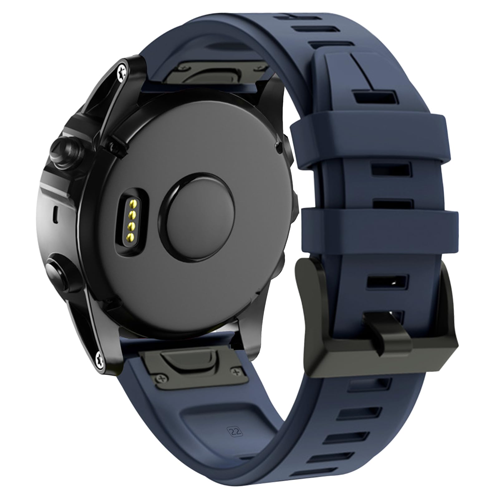 Quickfit Silikon-Armband 22 Mm Für Garmin Fenix 6/7/5, Instinct 2, Forerunner 935/945 – Wasserfest & Atmungsaktiv