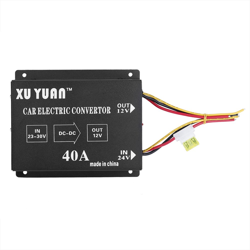 Buy DC 24V to 12V Power Converter Car Power Converter Car Voltage Reducer Car Truck 40A 480W DC