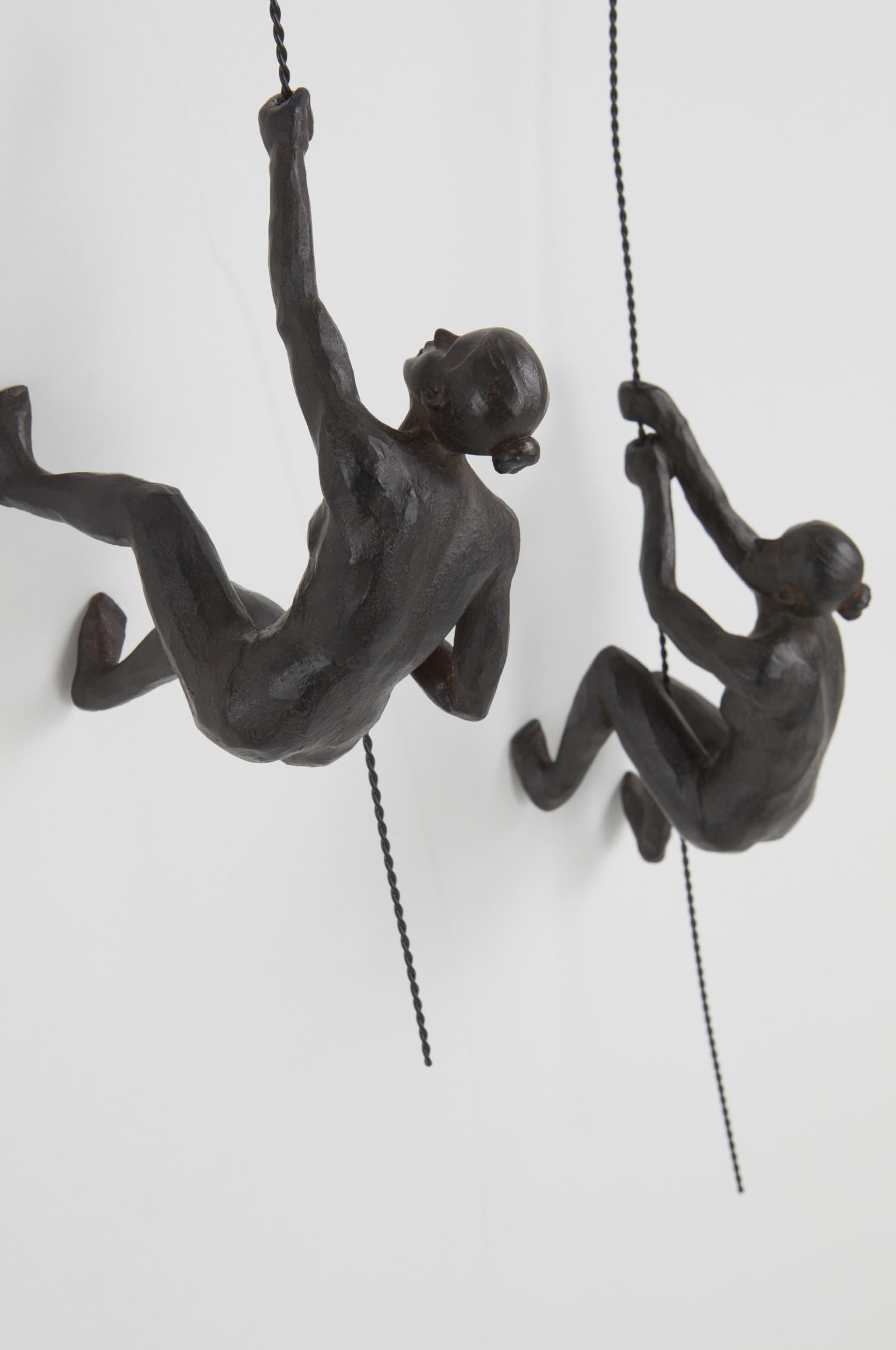 Jotex Female Climbers figurki dekoracyjne, 2 sztuki, rdzawy brąz