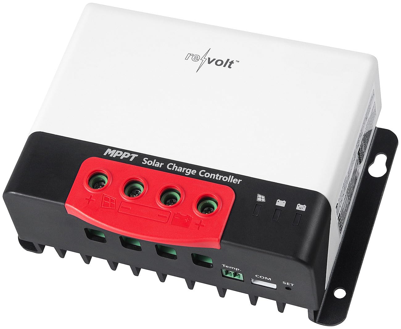 revolt Regolatore di carica solare MPPT 12/24 V, 20 A, Bluetooth e app