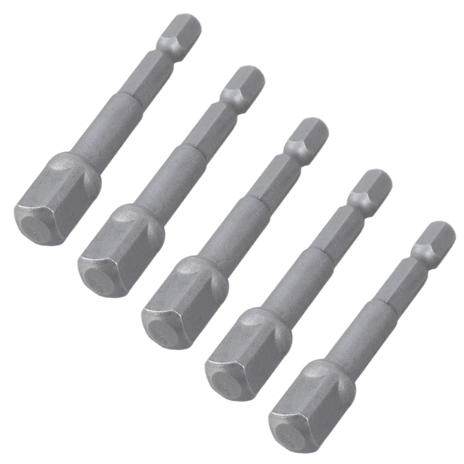 LIUZIKUN 5Pcs Socket Wrench Adapter to 1/4inch Square Hexagonal Adapter to 1/4inch Socket Wrench Nut Set Connection Extension