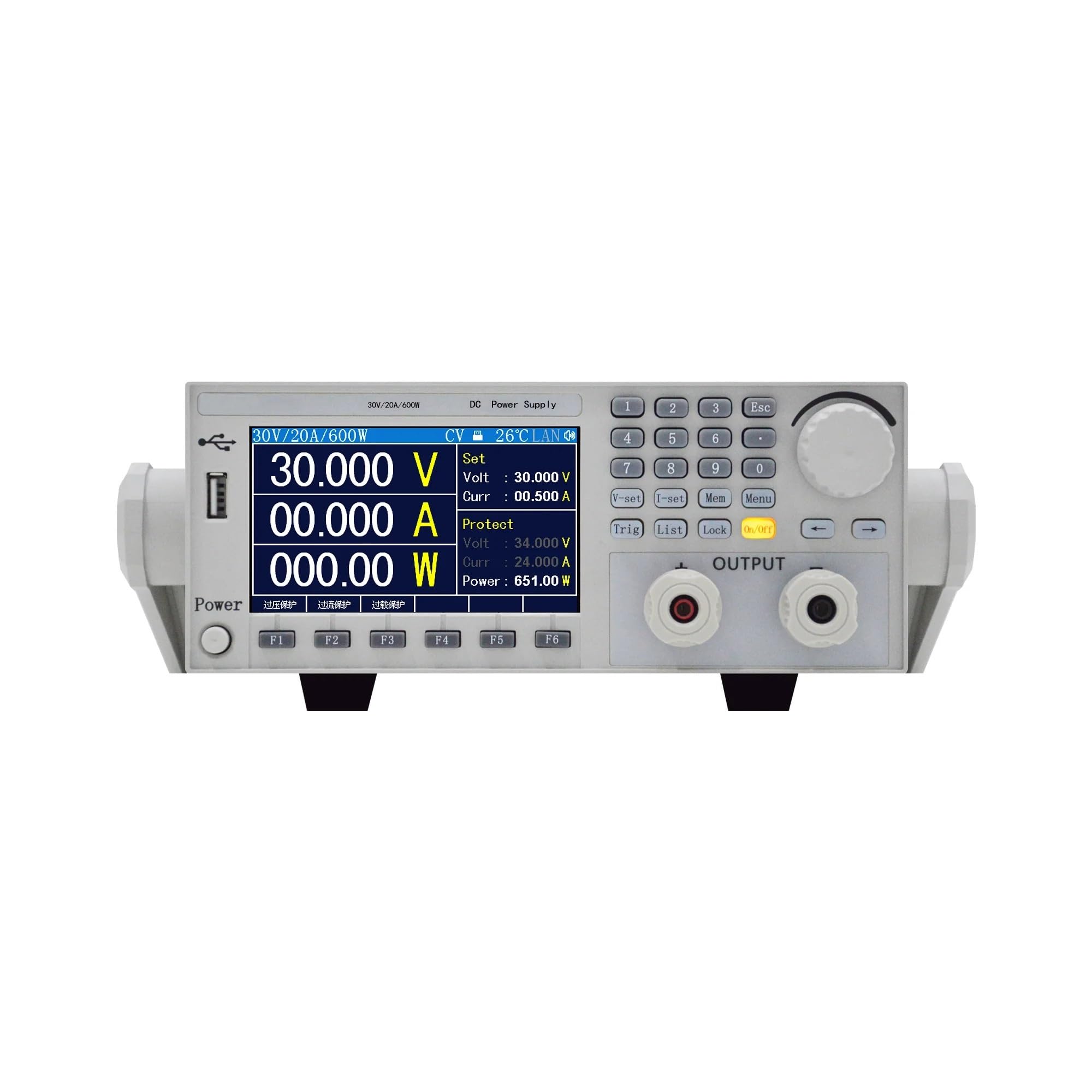 Alimentation électrique, Alimentation CC régulée programmable multicanaux avec transformateur linéaire réglable à trois canaux(MLP-3603)