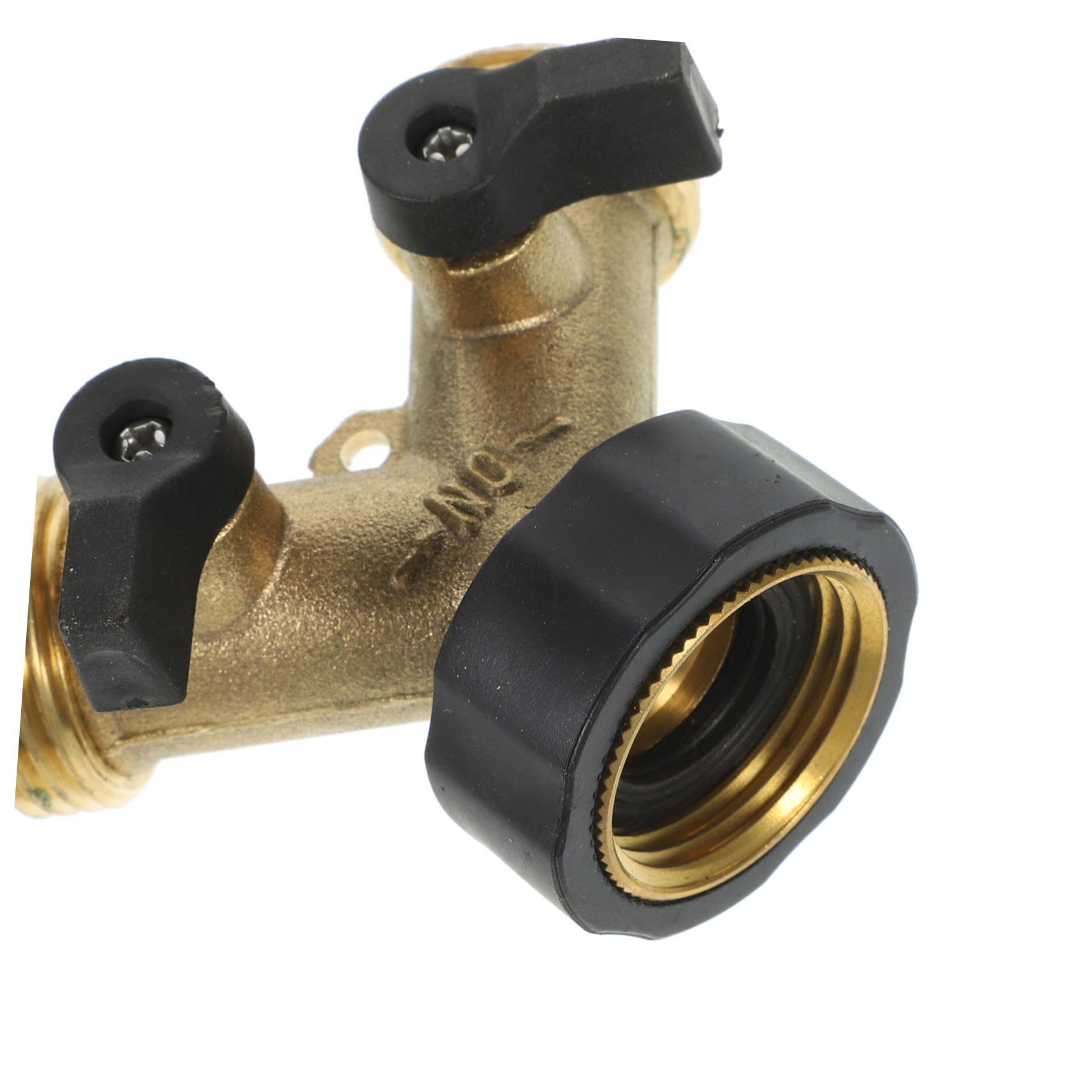 Connettore Rubinetto Flessibile da Giardino Sdoppiatore A Y in Ottone Adattatore per Tubo Flessibile Doppio Divisore per Rubinetto Senza Strumenti