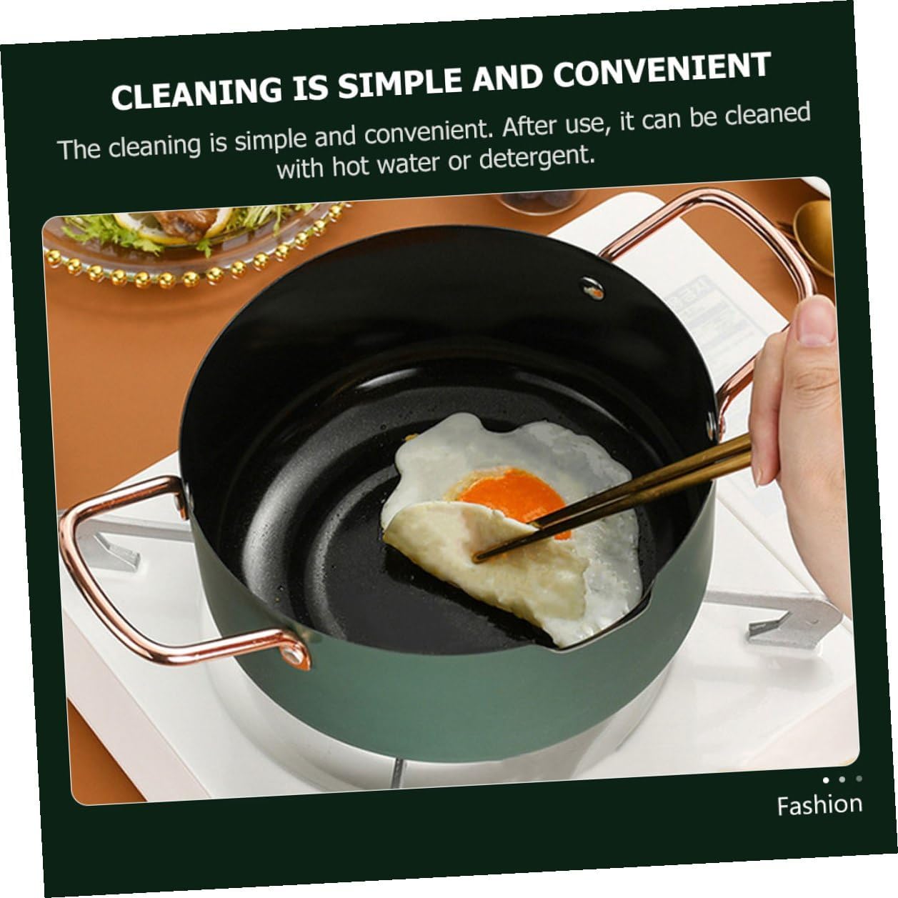 Multifunctional Food Cooking Pot and Non-stick Soup Pan 20cm with Frying Rack, Household Kitchen Stockpot for Food Preparation Random Color